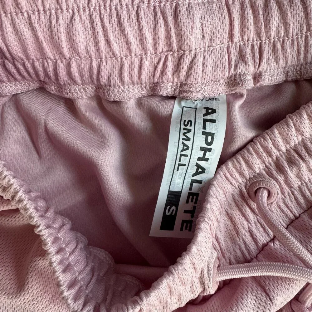 Alphalete Athletics Pink Mesh Shorts - size Small